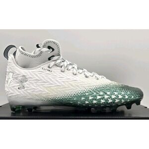Under Armour Men's Spotlight Clone 3.0 MC Football Cleats White/Green Size 13 UA